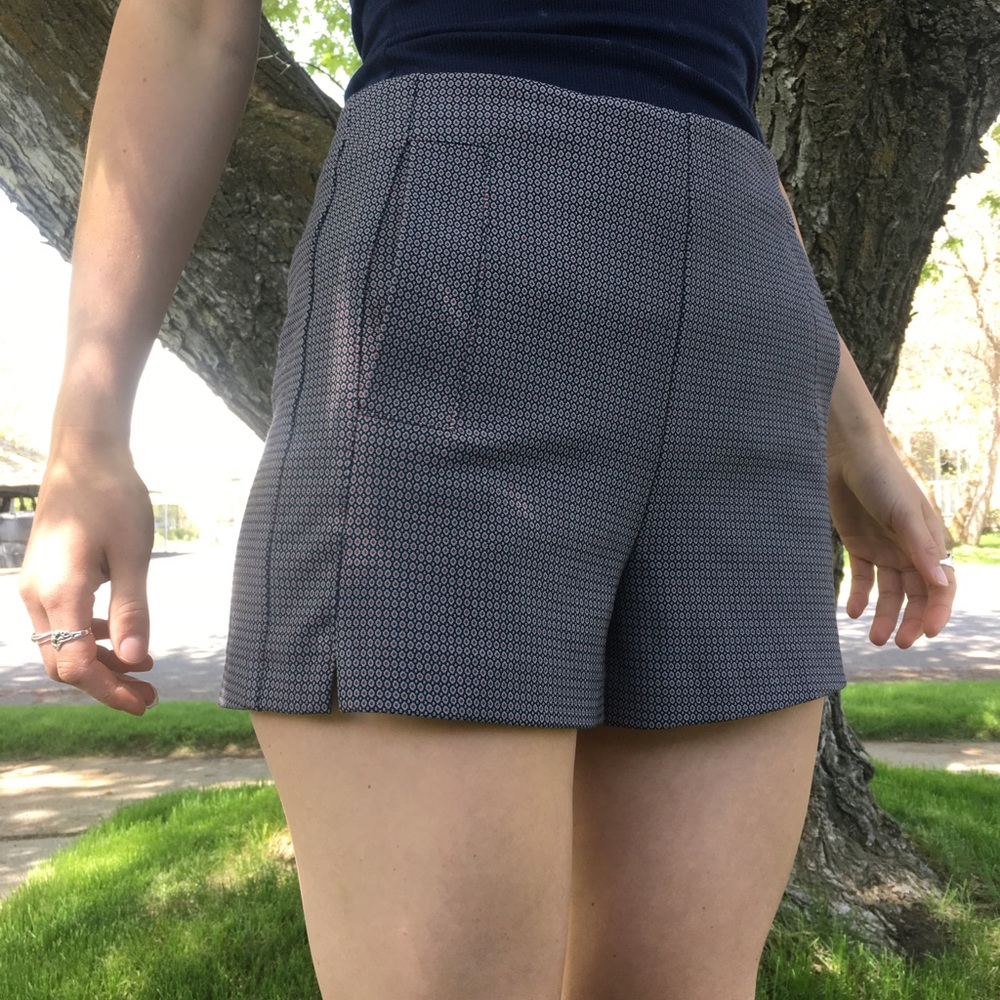 Zara patterned business shorts